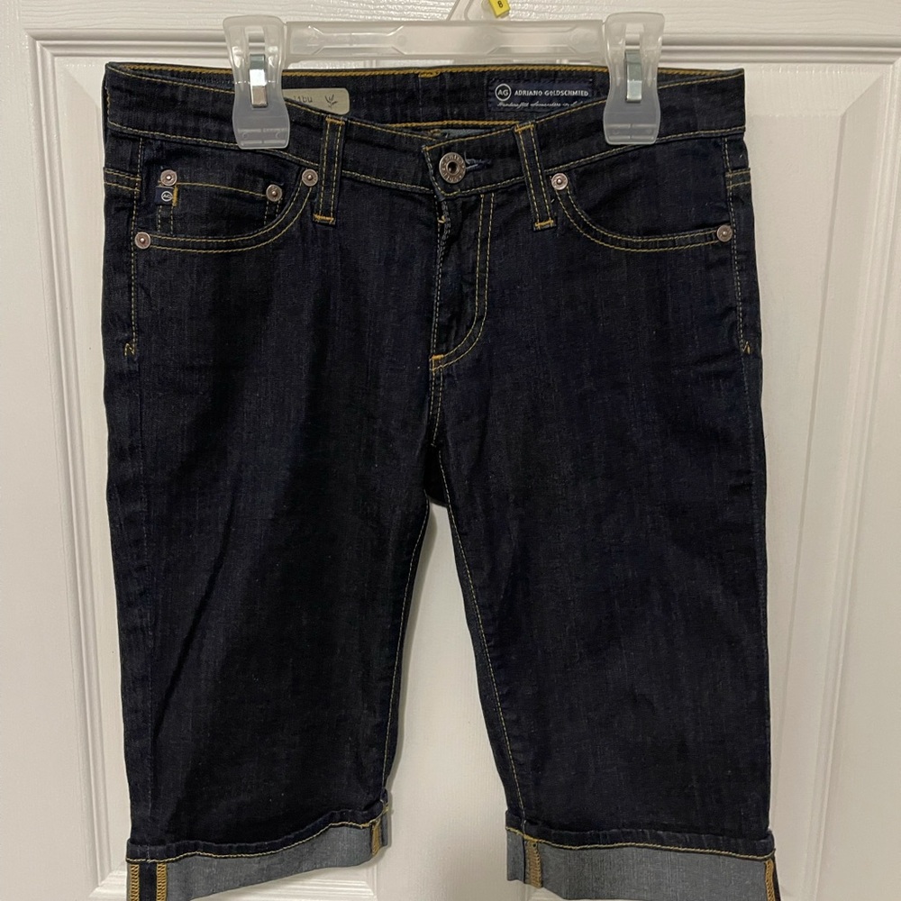 Adriano Goldschmied The Malibu Crop Pant Denim Jean Cuffed Low Rise 26R NWOT